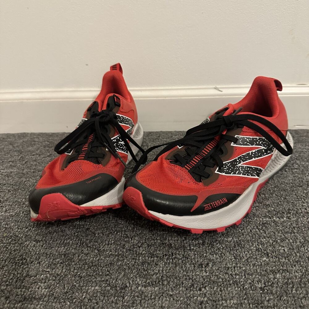 New Balance Nitrel V4 Trail Running Shoes Red/Black Sneakers MTNTRRB4 Mens 10.5